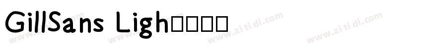 GillSans Ligh字体转换